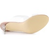 image:imageAllegra K Womens Clear Slide Stiletto Heel Clear Sandals  Party SandalsBeige