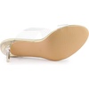 image:imageAllegra K Womens Clear Slide Stiletto Heel Clear Sandals  Party SandalsGold