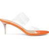 image:imageAllegra K Womens Clear Slide Stiletto Heel Clear Sandals  Party SandalsOrange