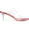 image:imageAllegra K Womens Clear Slide Stiletto Heel Clear Sandals  Party SandalsPink