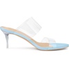 image:imageAllegra K Womens Clear Slide Stiletto Heel Clear Sandals  Party SandalsSky Blue