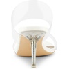 image:imageAllegra K Womens Clear Slide Stiletto Heel Clear Sandals  Party SandalsWhite