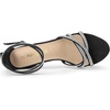 image:imageAllegra K Womens Rhinestones Strappy Chunky Heel Sandals  Party SandalsBlack