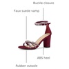 image:imageAllegra K Womens Rhinestones Strappy Chunky Heel Sandals  Party SandalsBurgundy