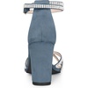 image:imageAllegra K Womens Rhinestones Strappy Chunky Heel Sandals  Party SandalsHaze Blue