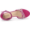 image:imageAllegra K Womens Rhinestones Strappy Chunky Heel Sandals  Party SandalsHot Pink