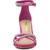 image:imageAllegra K Womens Rhinestones Strappy Chunky Heel Sandals  Party SandalsHot Pink