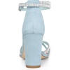 image:imageAllegra K Womens Rhinestones Strappy Chunky Heel Sandals  Party SandalsSkyblue
