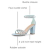image:imageAllegra K Womens Rhinestones Strappy Chunky Heel Sandals  Party SandalsSkyblue