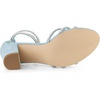 image:imageAllegra K Womens Rhinestones Strappy Chunky Heel Sandals  Party SandalsSkyblue