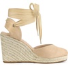 image:imageAllegra K Womens Closed Toe Espadrilles Wedges Tie Up Wedge Sandals  Platform Heels for Women Lace Up Heeled Comfortable Wedge for Women 3 78 inches Summer Dress Shoes PartyBeige