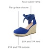 image:imageAllegra K Womens Closed Toe Espadrilles Wedges Tie Up Wedge Sandals  Platform Heels for Women Lace Up Heeled Comfortable Wedge for Women 3 78 inches Summer Dress Shoes PartyRoyal Blue