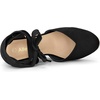 image:imageAllegra K Womens Closed Toe Espadrilles Wedges Tie Up Wedge Sandals  Platform Heels for Women Lace Up Heeled Comfortable Wedge for Women 3 78 inches Summer Dress Shoes PartyBlack