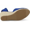 image:imageAllegra K Womens Closed Toe Espadrilles Wedges Tie Up Wedge Sandals  Platform Heels for Women Lace Up Heeled Comfortable Wedge for Women 3 78 inches Summer Dress Shoes PartyRoyal Blue