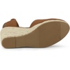 image:imageAllegra K Womens Closed Toe Espadrilles Wedges Tie Up Wedge Sandals  Platform Heels for Women Lace Up Heeled Comfortable Wedge for Women 3 78 inches Summer Dress Shoes PartyBrown