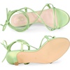 image:imageAllegra K Women Faux Leather Strappy Lace Up Open Toe Kitten Heels SandalsLime Green