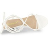 image:imageAllegra K Women Faux Leather Strappy Lace Up Open Toe Kitten Heels SandalsWhite