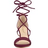 image:imageAllegra K Women Kitten Heel Lace Up Open Toe SandalsBurgundy