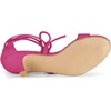 image:imageAllegra K Women Kitten Heel Lace Up Open Toe SandalsHot Pink