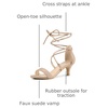 image:imageAllegra K Women Kitten Heel Lace Up Open Toe SandalsNude