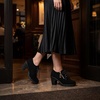image:imageAllegra K Women Nonslip Laceup Side Zipper Block Heel Ankle BootsBlack