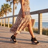image:imageAllegra K Women Plaid Side Zipper LaceUp Peeptoe Platform SandalsBlack
