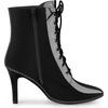 image:imageAllegra K Women Pointed Toe Stiletto Heel Lace Up Ankle BootsBlack