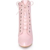 image:imageAllegra K Women Pointed Toe Stiletto Heel Lace Up Ankle BootsPink