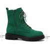 image:imageAllegra K Womens Combat Boots Platform Ankle BootsGreen