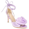 image:imageAllegra K Womens Rhinestone Flower Lace Up Stiletto Heel SandalsLilac