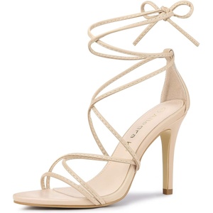 image:imageAllegra K Womens Stiletto Heel Strappy SandalsBeige