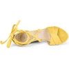image:imageAllegra K Women Faux Suede Cushioned Open Toe Block Heeled Lace Up SandalsYellow