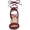 image:imageAllegra K Women Faux Suede Lace Up Block High Heels Slingback SandalsBurgundy