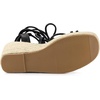 image:imageAllegra K Women Platform Square Toe Lace Up Espadrilles Heels SandalsBlack