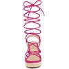 image:imageAllegra K Women Platform Square Toe Lace Up Espadrilles Heels SandalsHot Pink
