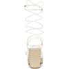 image:imageAllegra K Women Platform Square Toe Lace Up Espadrilles Heels SandalsWhite