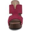 image:imageAllegra K Womens Platform Sandal Block HeelBurgundy