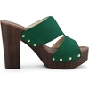 image:imageAllegra K Womens Platform Sandal Block HeelGreen