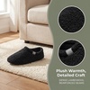 image:imageAllegra K Womens Soft Curly Full Slippers Fuzzy Unisex Lightweight House Cozy Loafer ShoesBlack