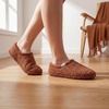 image:imageAllegra K Womens Soft Curly Full Slippers Fuzzy Unisex Lightweight House Cozy Loafer ShoesBrown