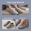 image:imageAllegra K Womens Soft Curly Full Slippers Fuzzy Unisex Lightweight House Cozy Loafer ShoesGrey