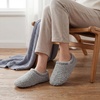 image:imageAllegra K Womens Soft Curly Full Slippers Fuzzy Unisex Lightweight House Cozy Loafer ShoesGrey