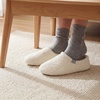 image:imageAllegra K Womens Soft Curly Full Slippers Fuzzy Unisex Lightweight House Cozy Loafer ShoesWhite