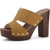 image:imageAllegra K Womens Platform Sandal Block HeelBrown