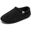 image:imageAllegra K Womens Soft Curly Full Slippers Fuzzy Unisex Lightweight House Cozy Loafer ShoesBlack