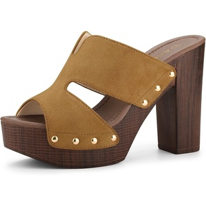 image:imageAllegra K Womens Platform Sandal Block HeelBrown