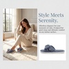 image:imageAllegra K Women Cozy Soft Corduroy Bow Open Toe Crossbands SlippersGrey