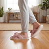 image:imageAllegra K Women Cozy Soft Corduroy Bow Open Toe Crossbands SlippersPink