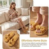 image:imageAllegra K Women Cozy Soft Corduroy Bow Open Toe Crossbands SlippersYellow
