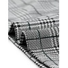 image:imageAllegra K Women Houndstooth Plaid Short Sleeve Peter Pan DressGreen